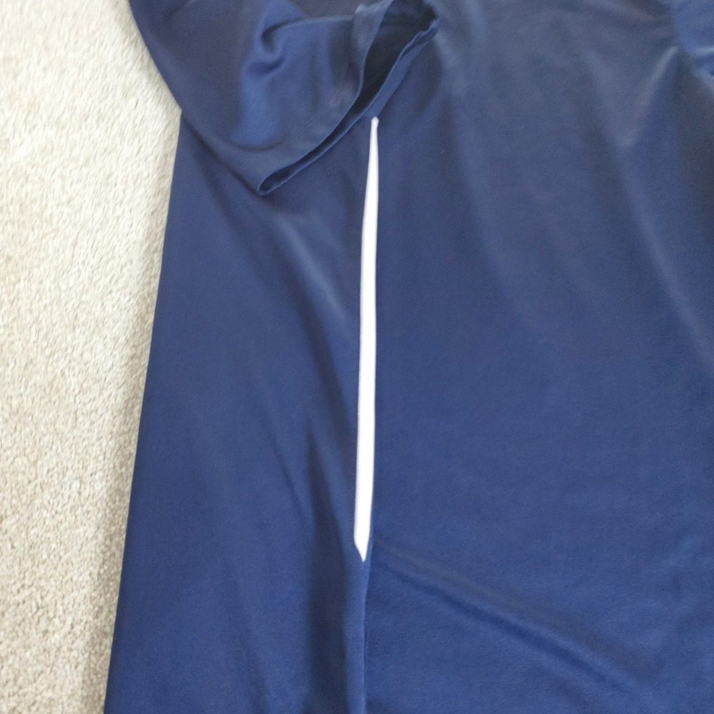 Nike Men's Polo Shirt Size XL Blue Dri-Fit White Accent - Picture 9 of 14